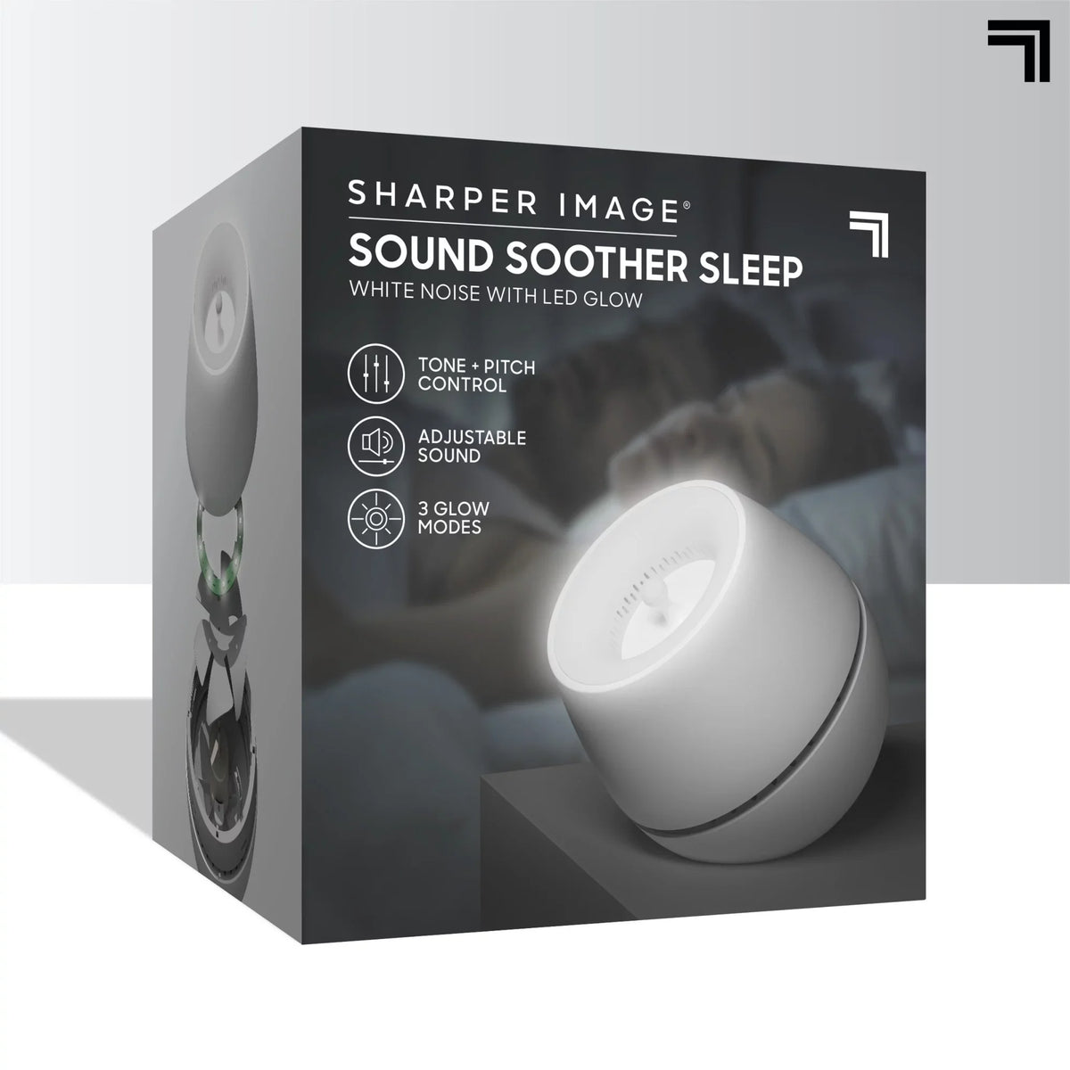 LED With Sharper Glow Image® White Noise Soother Wind, Machine Sound
