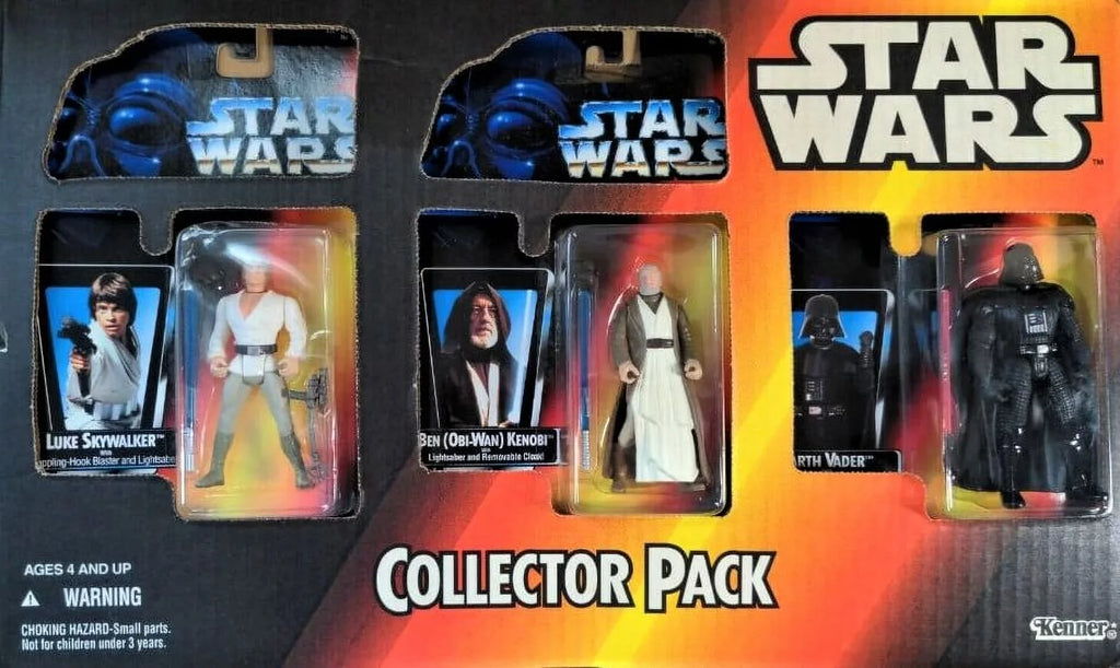 Vader Figure the Power of Luke, 3-Pack Collector Star Obi-Wan, Wars Action Force