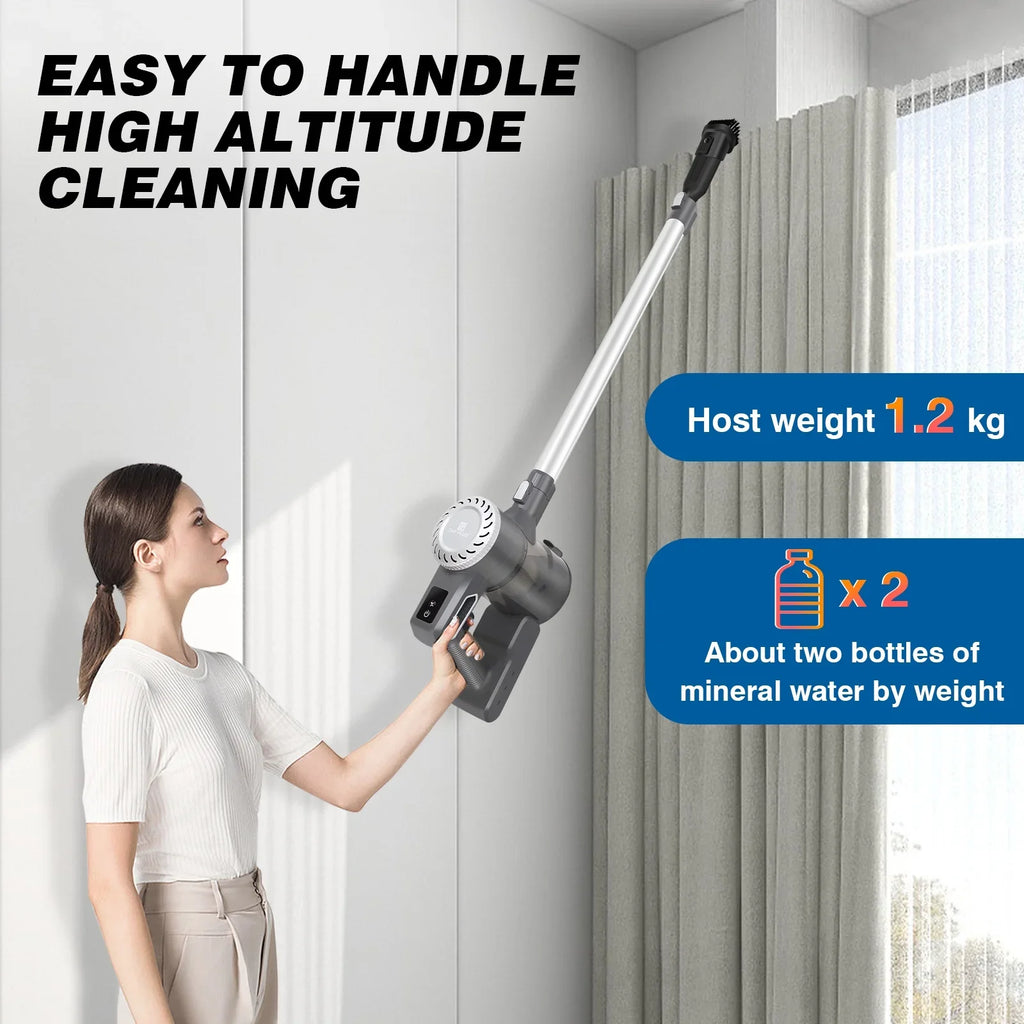 Dayplus Cleaner, 30 Vacuum for HEPA to Up Home Upright Stick Runtime, Mins in Filtration Powerful Cleaners Cordless 1 6 with Lithium Batteries, Vacuum 2000mAh