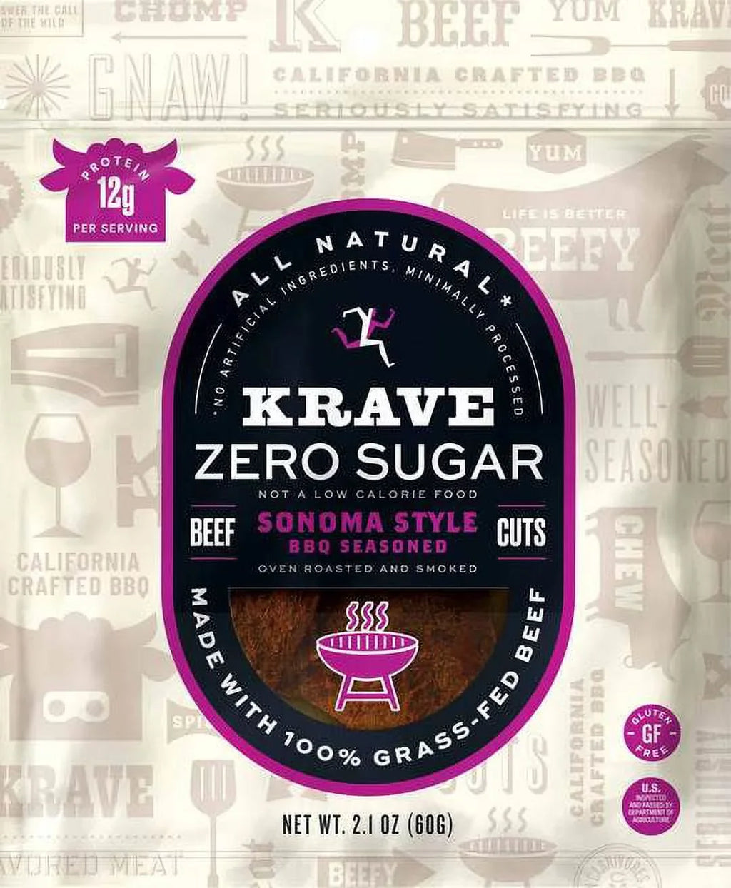 Jerky Krave: 2.1 Sonoma Bbq, Oz