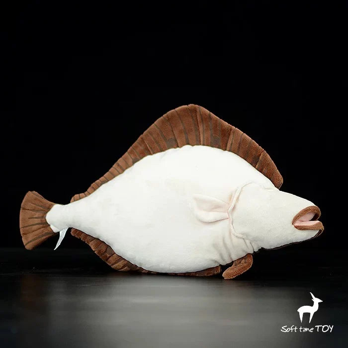 Plush Gift Fish Kids Toy Doll Stuffed Brown Sea Soft Ocean 40cm Animal Flounder