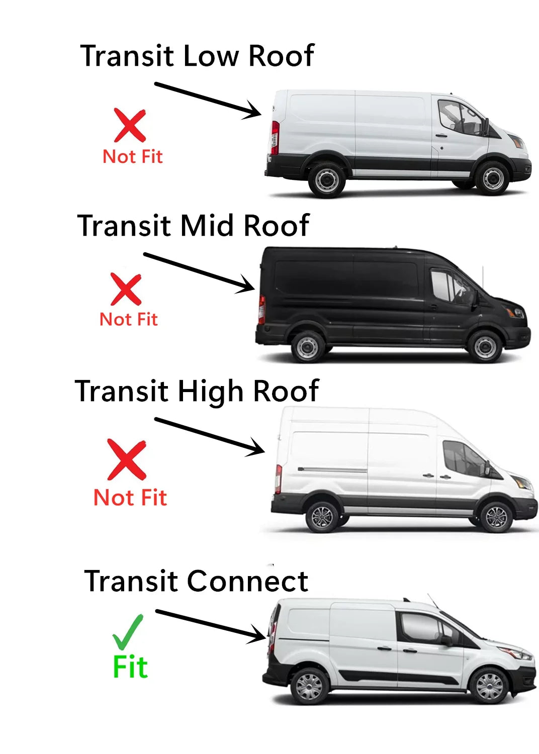 Ford Side Glass Front Door Right Door Models Connect with Passenger Window Transit 2014-2022 Compatible