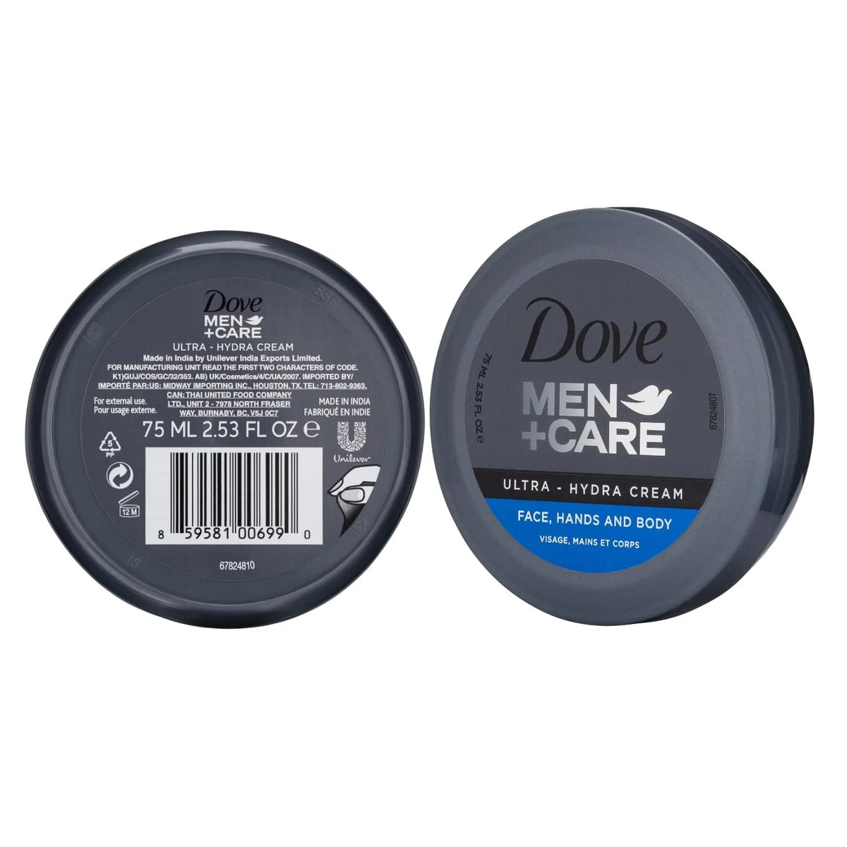 Cream Hydra Oz Care Skin Lotion, Cream, Dry Ultra 3-In-1 Face Of For Advanced Hand & For Men+Care 2.53 Lotion Skin, Body Fl Men, 24) Dove (Pack