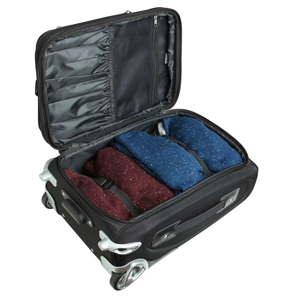 MOJO Carry-On Black Rolling Warriors 21" Hawaii Softside Suitcase