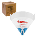 Paint Micron Tips Premium Auto, Nylon Car, Pure Blue 125 Filter with - Ultra-Flow Filter Case 1000 Paint Paint House TCP Global Screen Cone Mesh Strainers - Finely Blue - Strain of Ultra-Fine