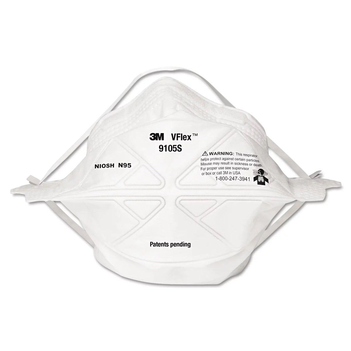 VFlex 50/box N95, Particulate Respirator -MMM9105S 3M Small,