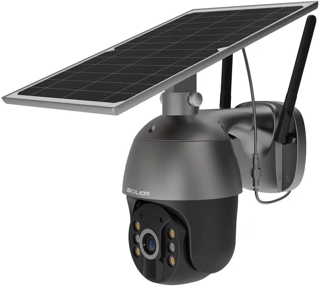 Tilt Spotlight,1080P Outdoor Camera Batteries,S600-4G 3G/4G Soliom Wireless,Pan 360°View Motion,No Wifi,Rechargeable LTE HD,PIR Security