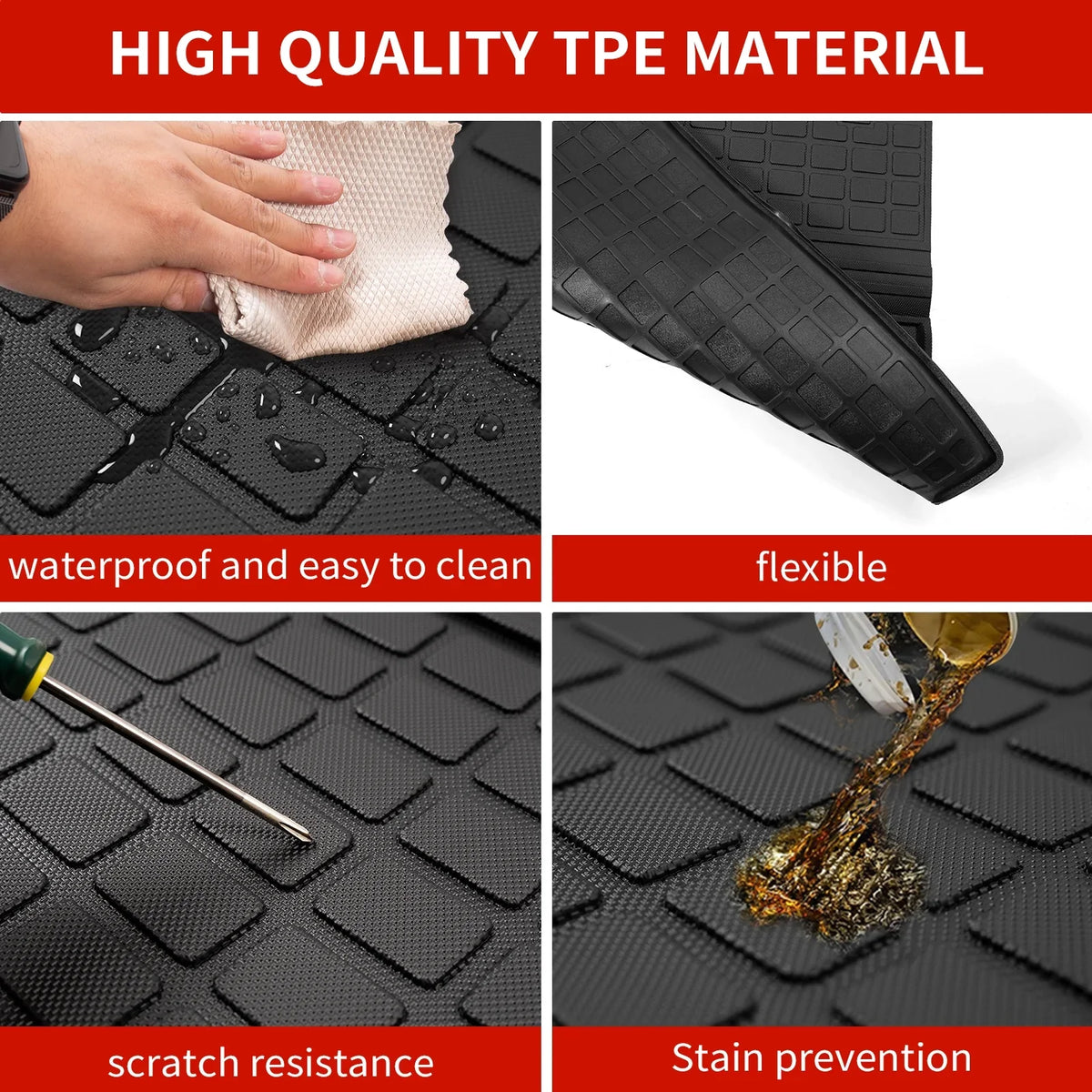 Liner Cargo TPE Pilot Mat 2023 Accessories 2024 Fit Trunk Honda Pilot Car