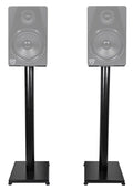 and Pair Stands Steel Studio Monitor RS29B Rockville Bookshelf Black 29" Speaker -
