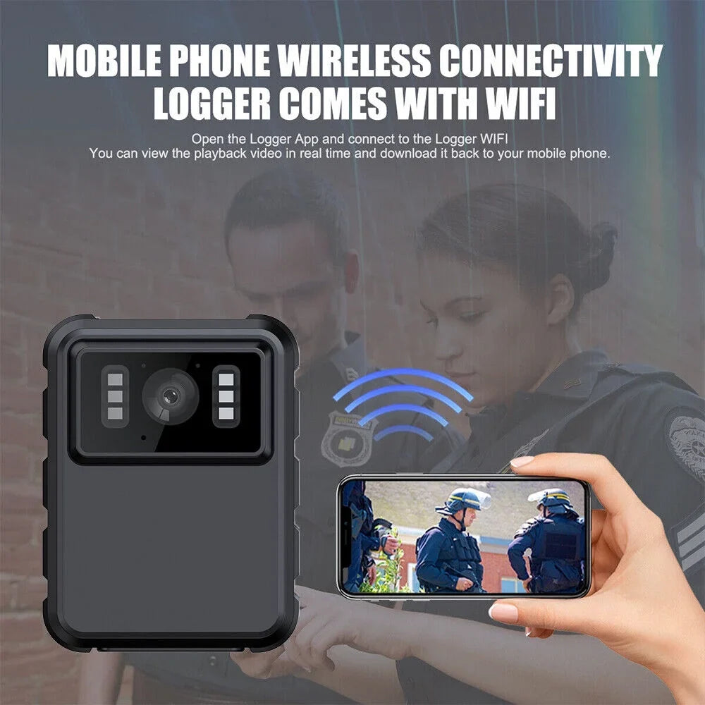 JLLOM Body Vision Night and with Police IR Camera Mini 1080P - DVR Video Audio Camcorder