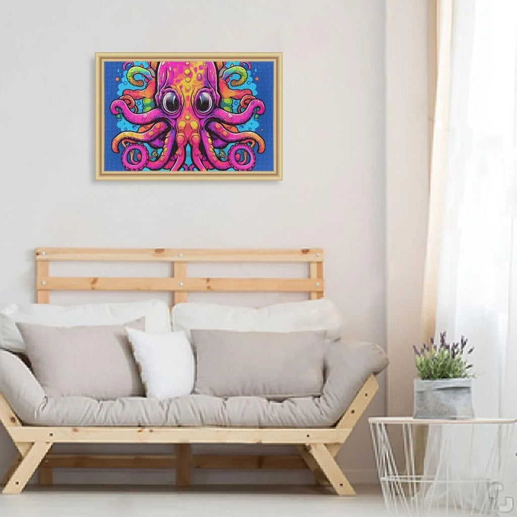 with Storage Octopus to Picture Easy Zigsaw Pieces, Reference Solve and Bag 1000 Jigsaw Eyes Big Puzzle