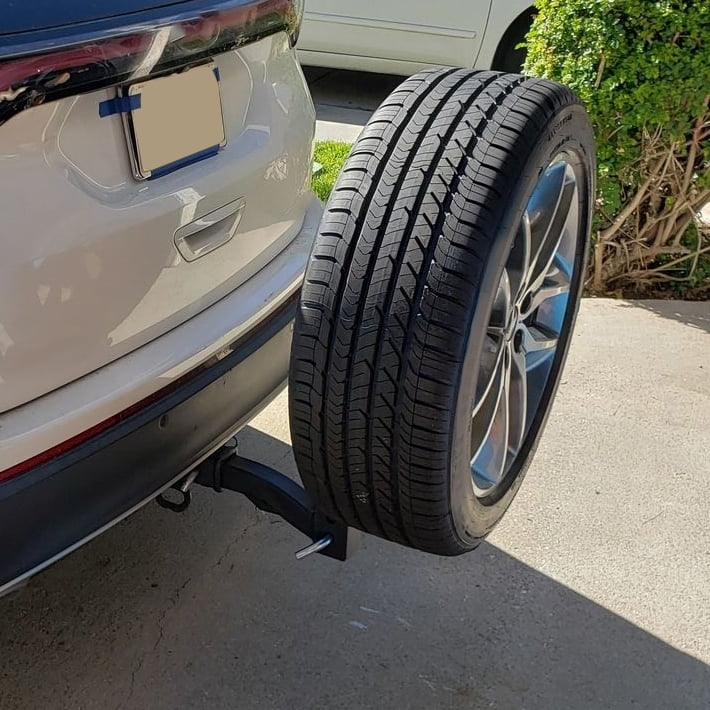 High Hitch Tire Tire Trailer Mount Fits Universal RV 24" Spare Spare Carrier Car KOJEM All Truck Hitch Receivers 2" Rack Tire