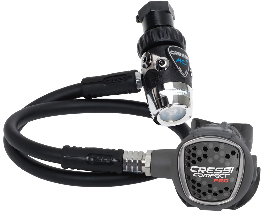 Diving 2nd for Travelers Diaphram Hyperbalanced Beginners Regulator MC9-SC/Compact 1st Ideal Compact in Made Italy - Stage, and Stage Pro: Scuba Cressi -