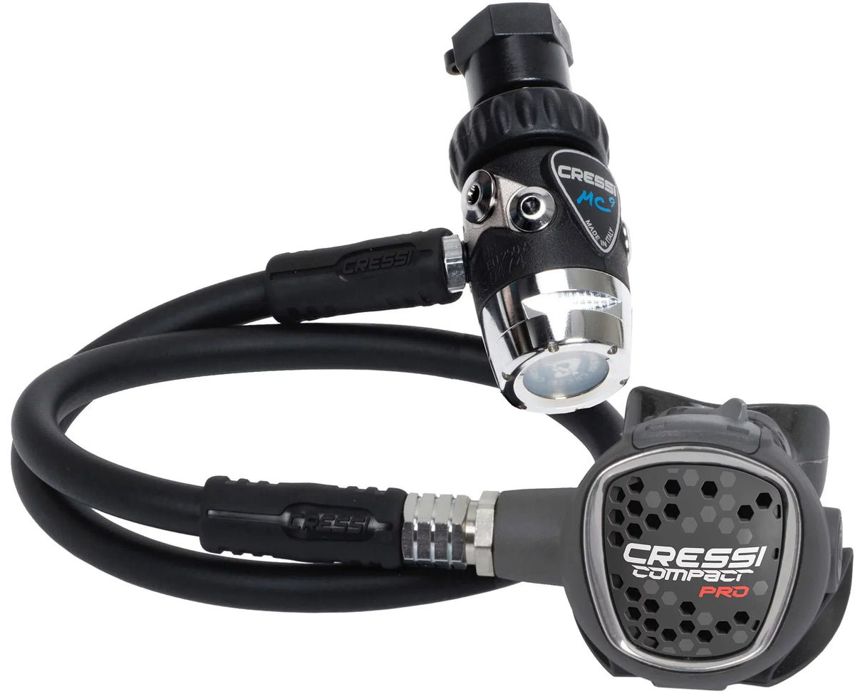 Diving 2nd for Travelers Diaphram Hyperbalanced Beginners Regulator MC9-SC/Compact 1st Ideal Compact in Made Italy - Stage, and Stage Pro: Scuba Cressi -