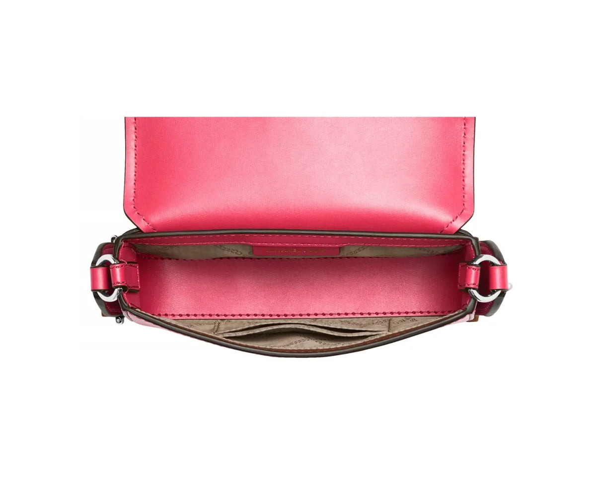 Leather MULTI Michael Crossbody East GERANIUM Small 32S3SGRC1L MICHAEL Greenwich West Extra Kors