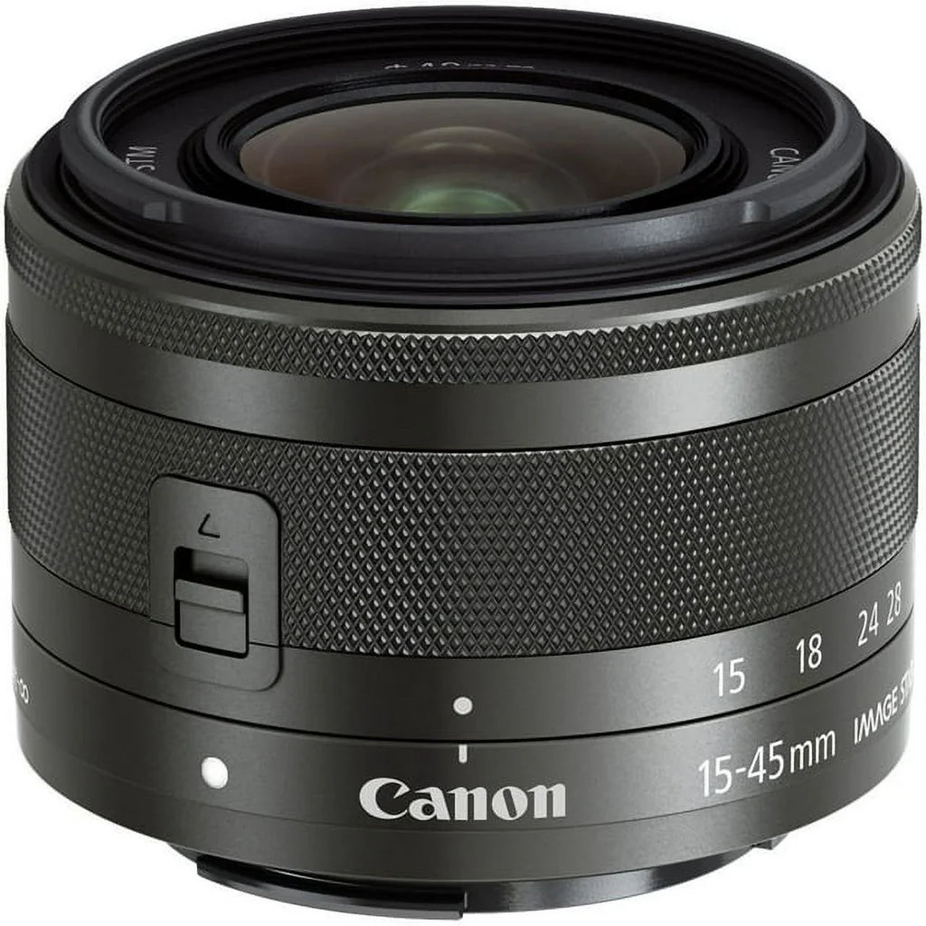 f/3.5-6.3 DealExpo STM IS EF-M Basic 15-45mm Canon Lens Bundle - (Graphite)
