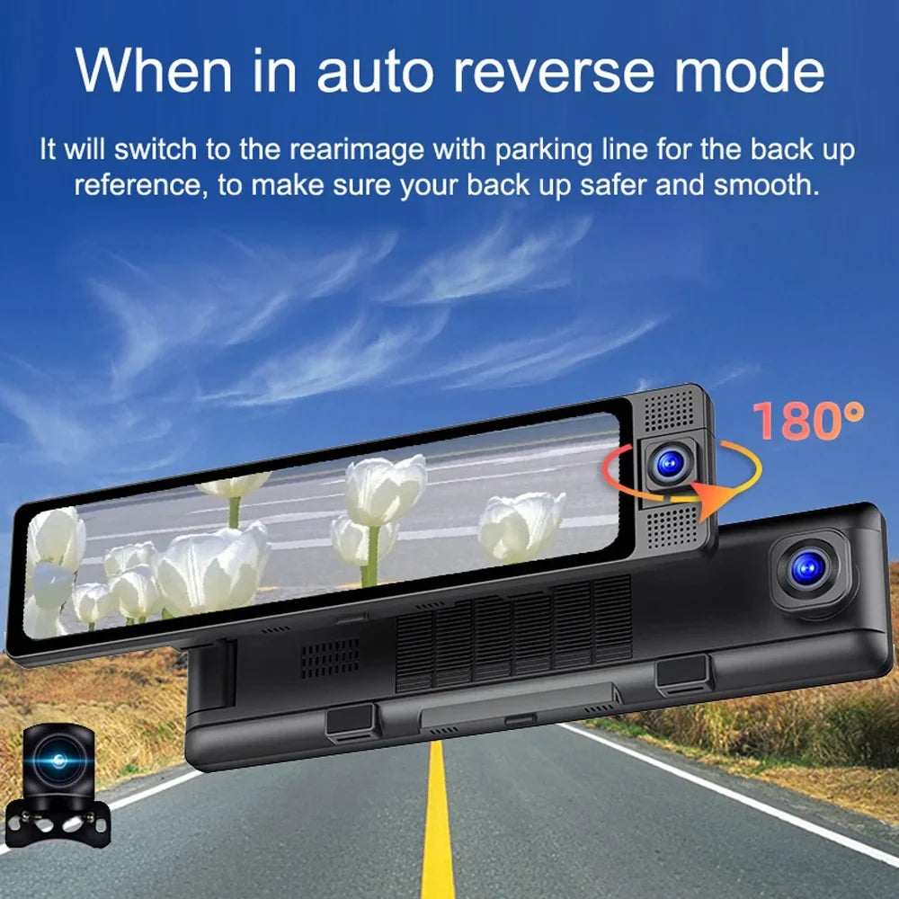 Camera, Mirror Camcorder, Wide Angle Car Rearview Dcenta Recorder, Recorder Auto Dashcam Clear Safety