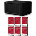Red Internal 4TB Hard WD NAS 6x DiskStation Bundle with SATA Enclosure, III DS1621+ Pro NAS 6-Bay 3.5" Drive
