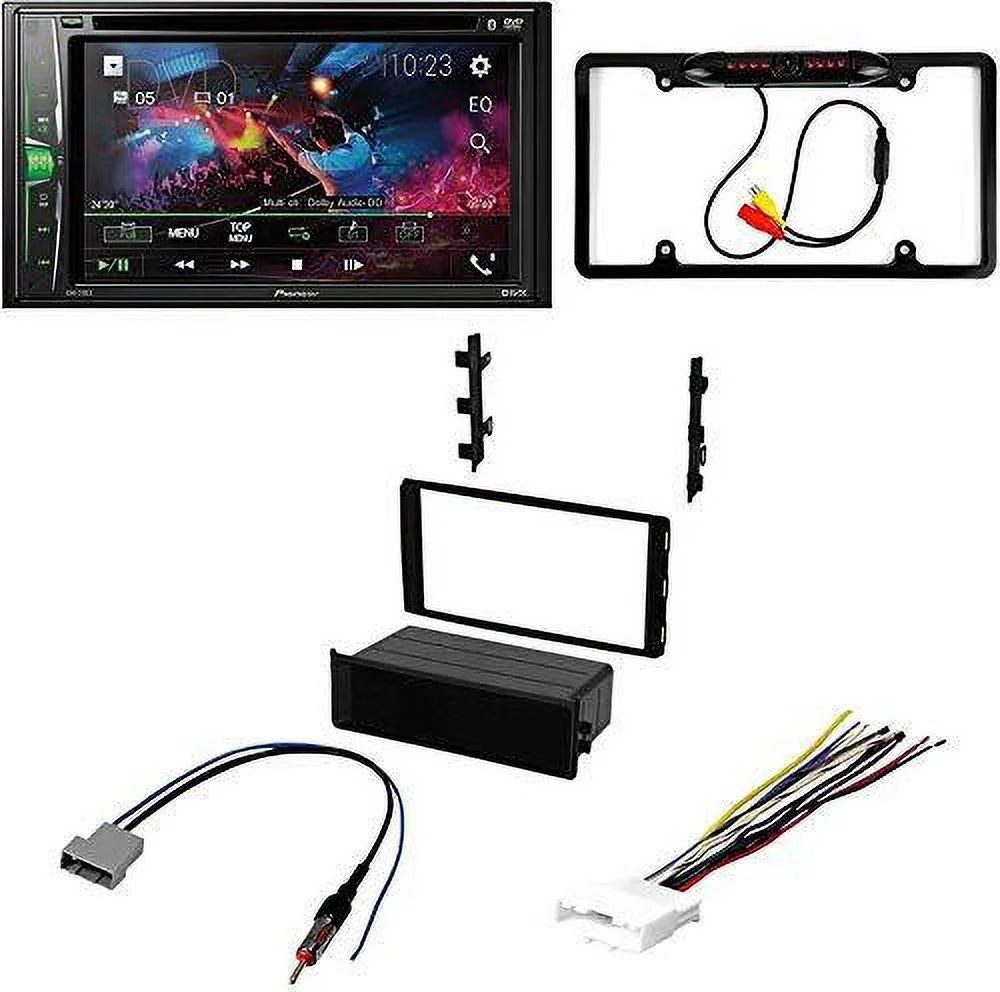 Kit/in-Dash Pioneer with Receiver Media Express Digital Chevy City DIN 2013-2016 for Car DVD/CD Bluetooth/Backup 6.2" Camera/Installation Touchscreen Bundle KIT4923 AVH-241EX W/ Double Stereo AM/FM