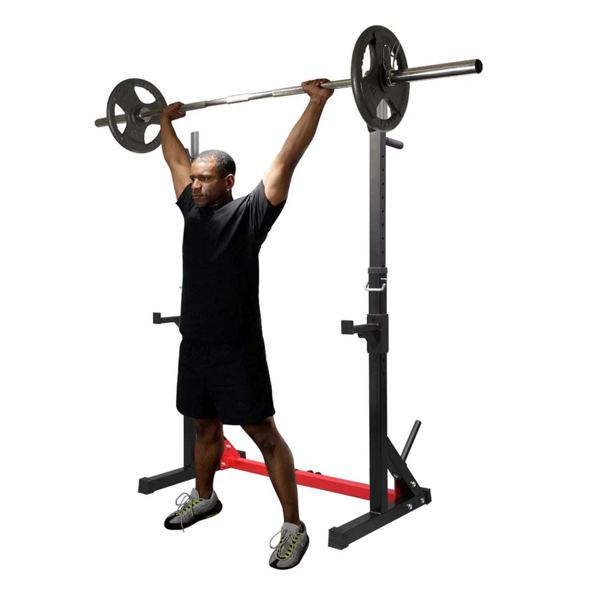 Press Multi-function Adjustable Home Indoor Stand Kmowoo Fitness Barbell Trainer Squat Bench