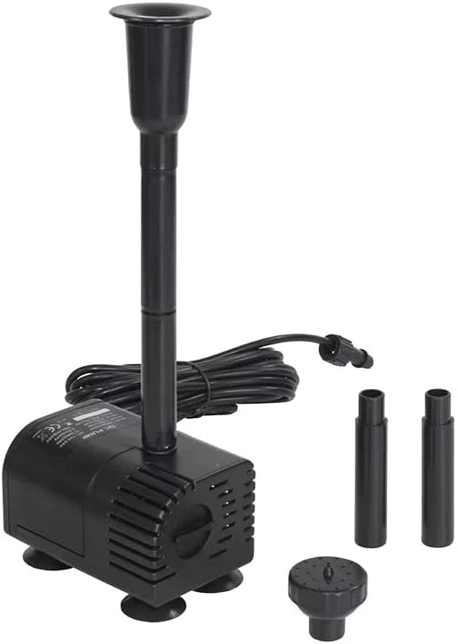 Backup Pump for 12W Water Solar with Pond, Battery) and Protection KIT: GpH Pump Solar 18V Fountain, Fish Dry-Run 185 DC (No Solar Aquarium Panel 12W Water