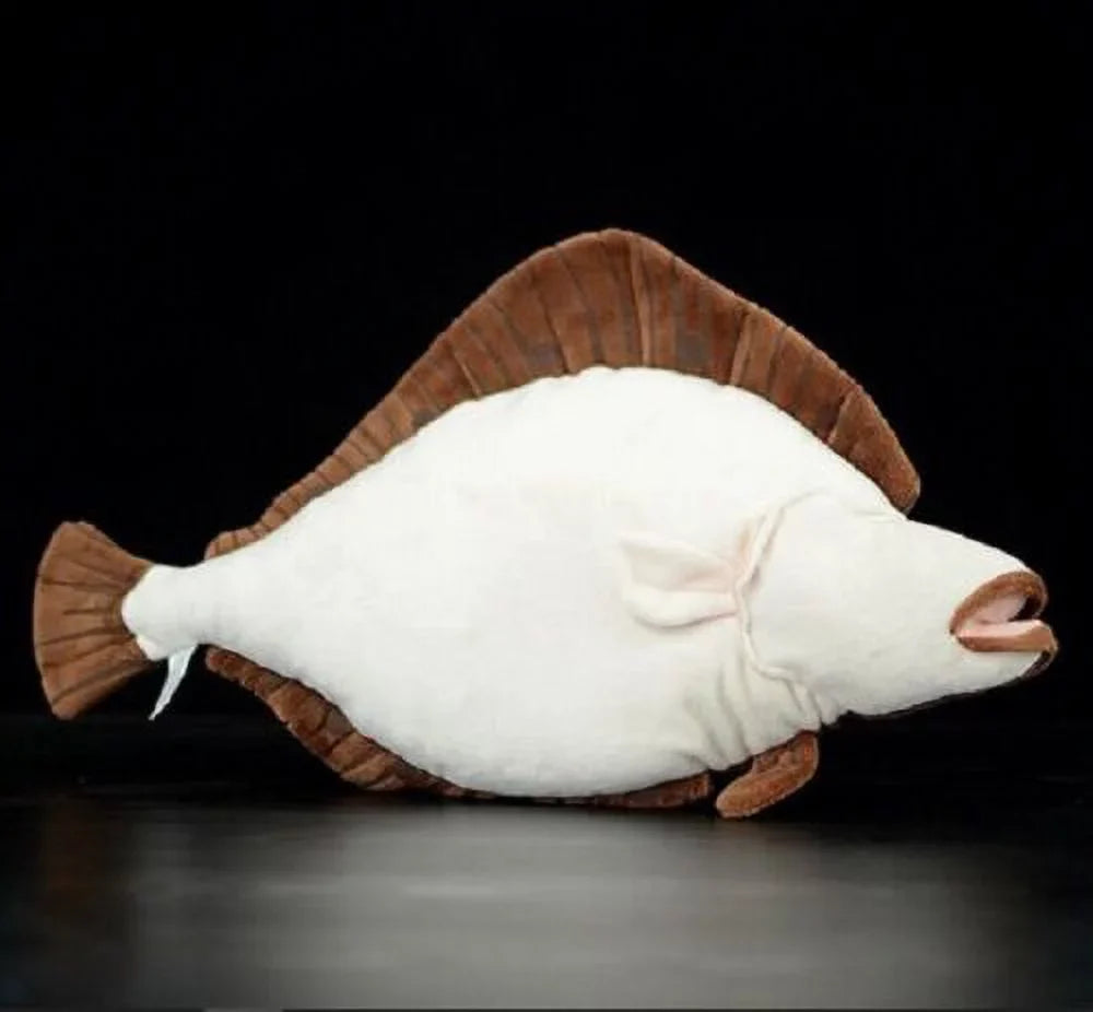 Plush Gift Fish Kids Toy Doll Stuffed Brown Sea Soft Ocean 40cm Animal Flounder