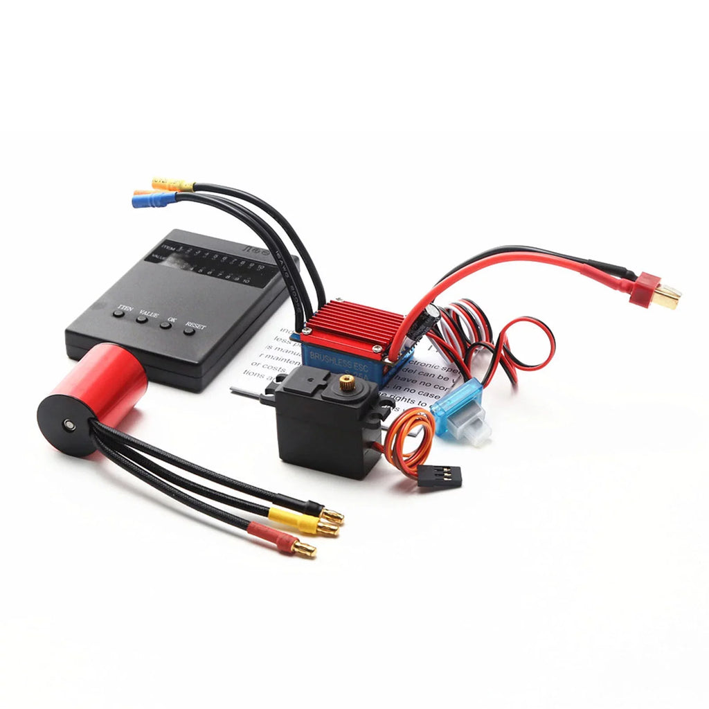 ESC Brushless Motor Brushless Speed 118 Car 116 Controller for Programming RC Servo Sensorless 2.2KG 25A Electric 4P 4800KV S2435 Truck