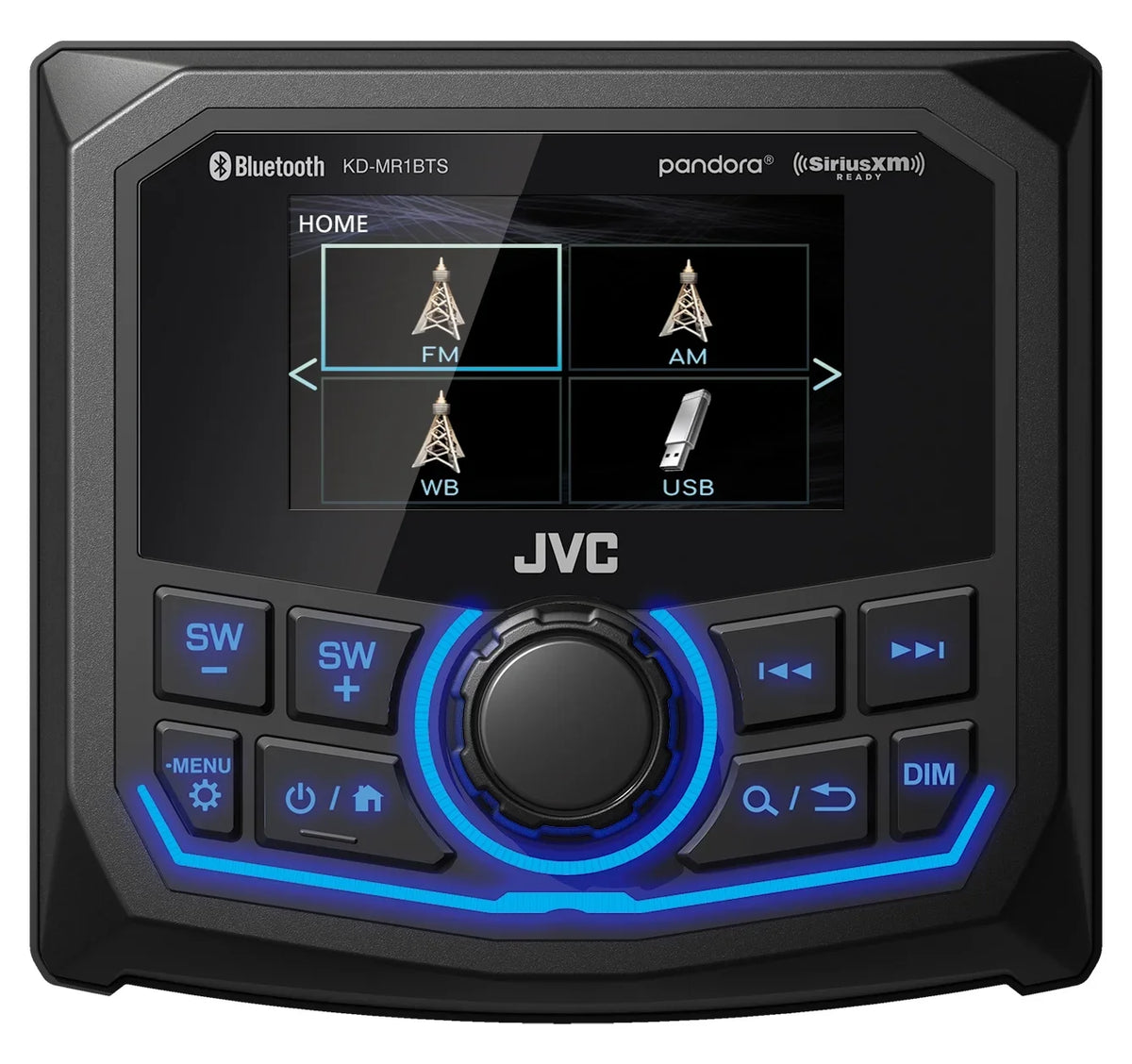 KD-MR1BTS Radio - Kit Marine Stinger Radio Marine 3" With Dash Black, Waterproof Universal SEADASH3B JVC compatible