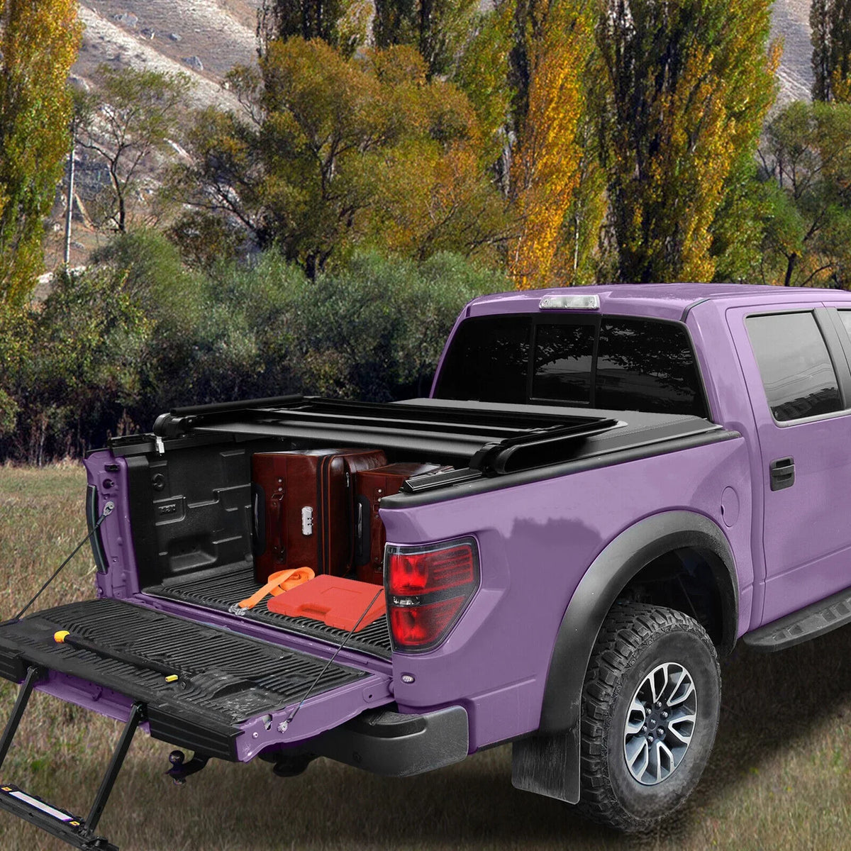 2020-2023 JT Gladiator Truck Bed for Ledkingdomus Feet 5 Top Tonneau Jeep on Cover Tri-fold Soft