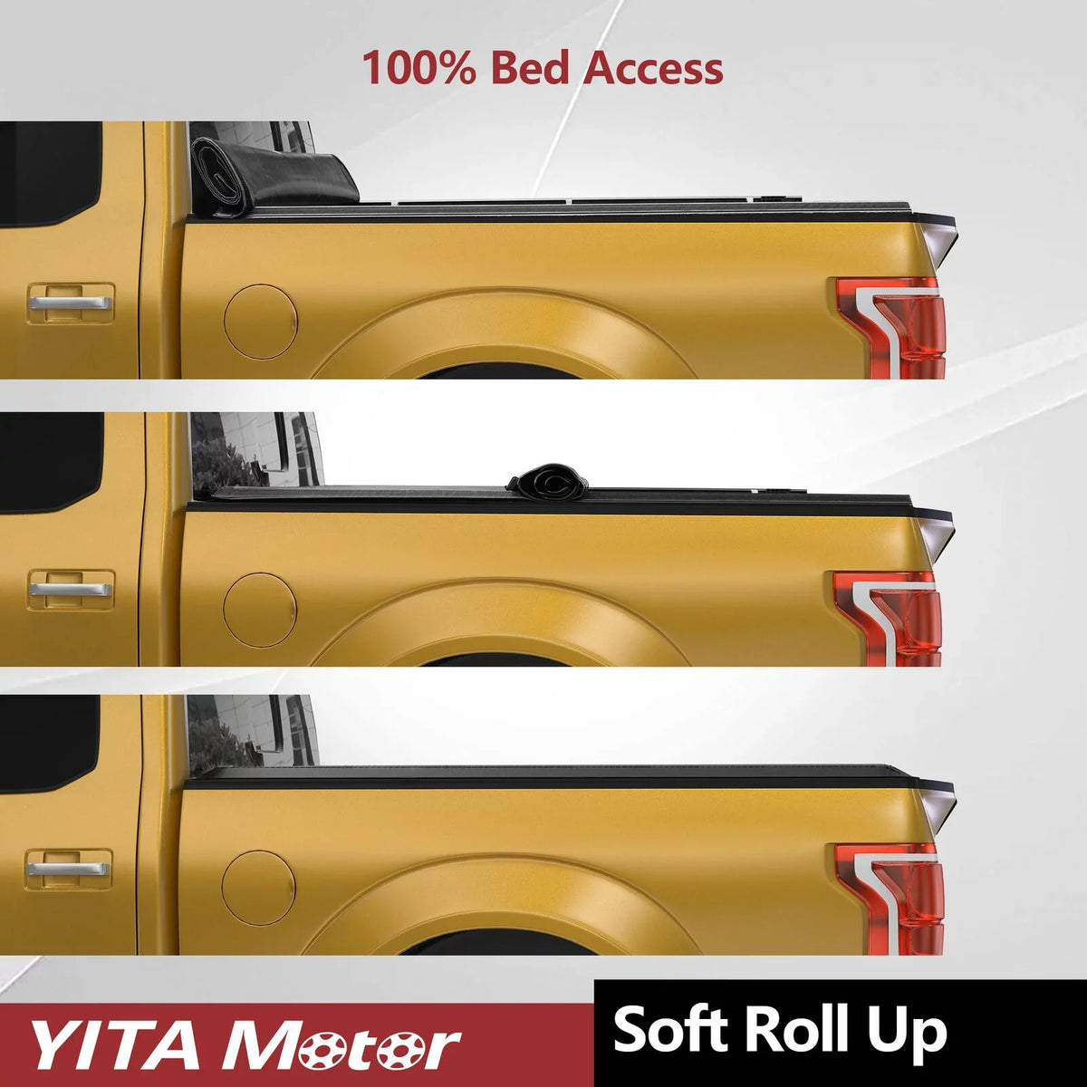 Colorado/GMC Cover Soft 6.2 Roll Up Ledkingdomus Truck Chevy for Bed Canyon ft 2015-2022 Bed Tonneau
