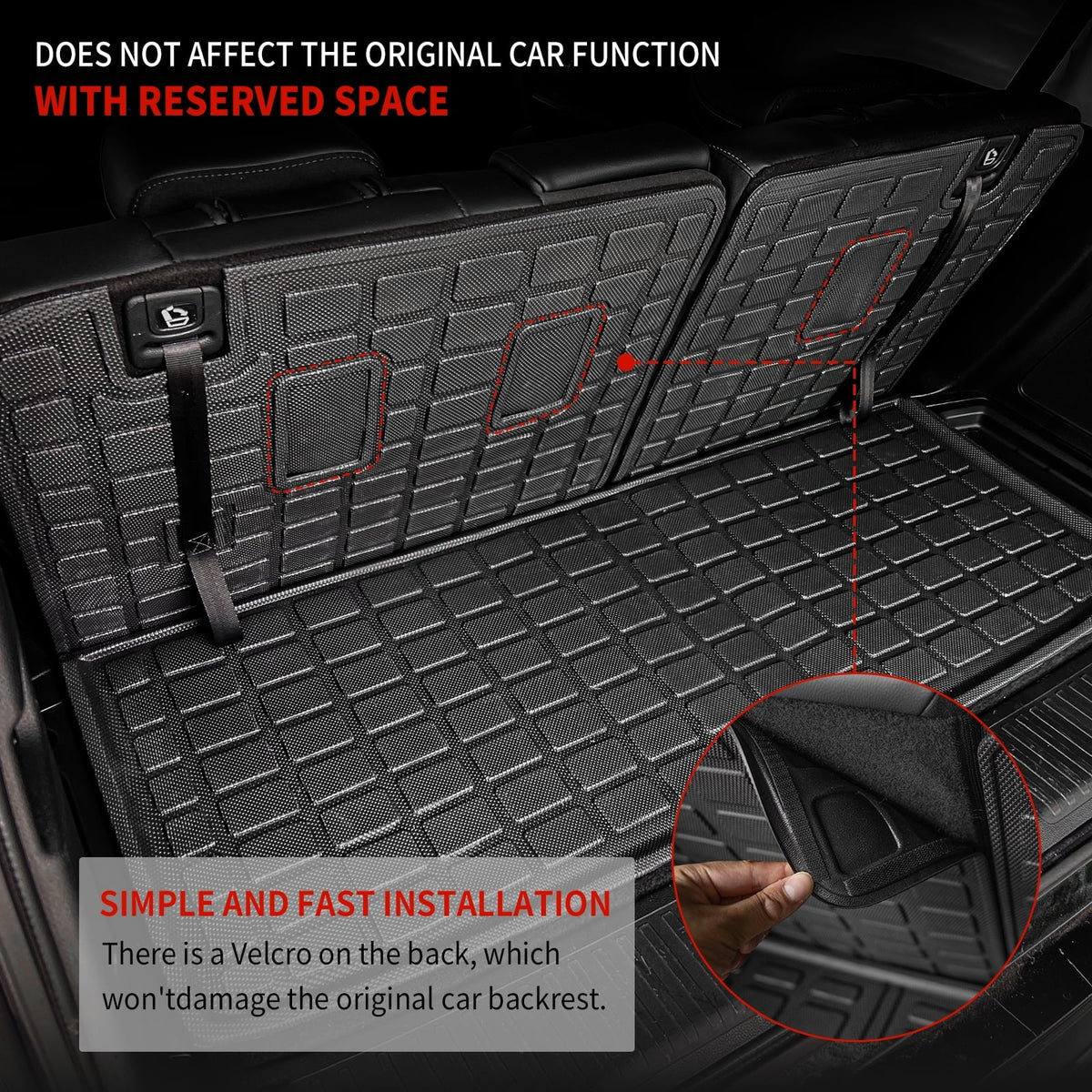 Liner Cargo TPE Pilot Mat 2023 Accessories 2024 Fit Trunk Honda Pilot Car