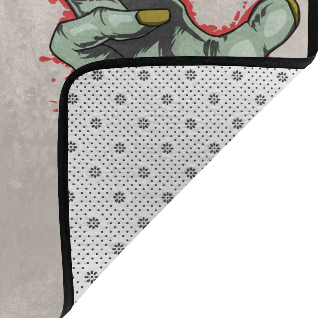 Area Floor Kitchen Room Rugs Horror Mat Entrance, Doormat Indoor,72"x48" Non-slip Zombie for Rug Living Hand Facecloth Sink Outdoor Area XMXY Blood