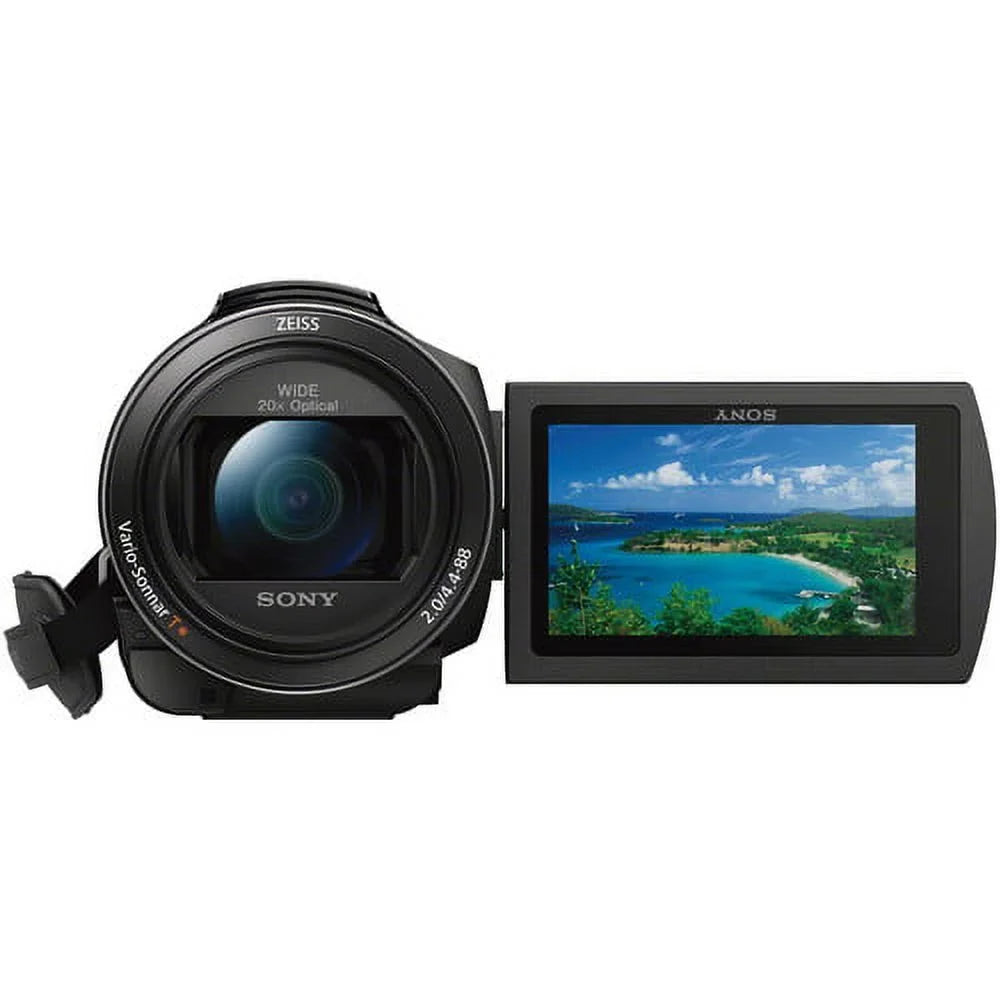 Ultra FDR-AX53 Sony 4K - Bundle Handycam Professional HD Camcorder.