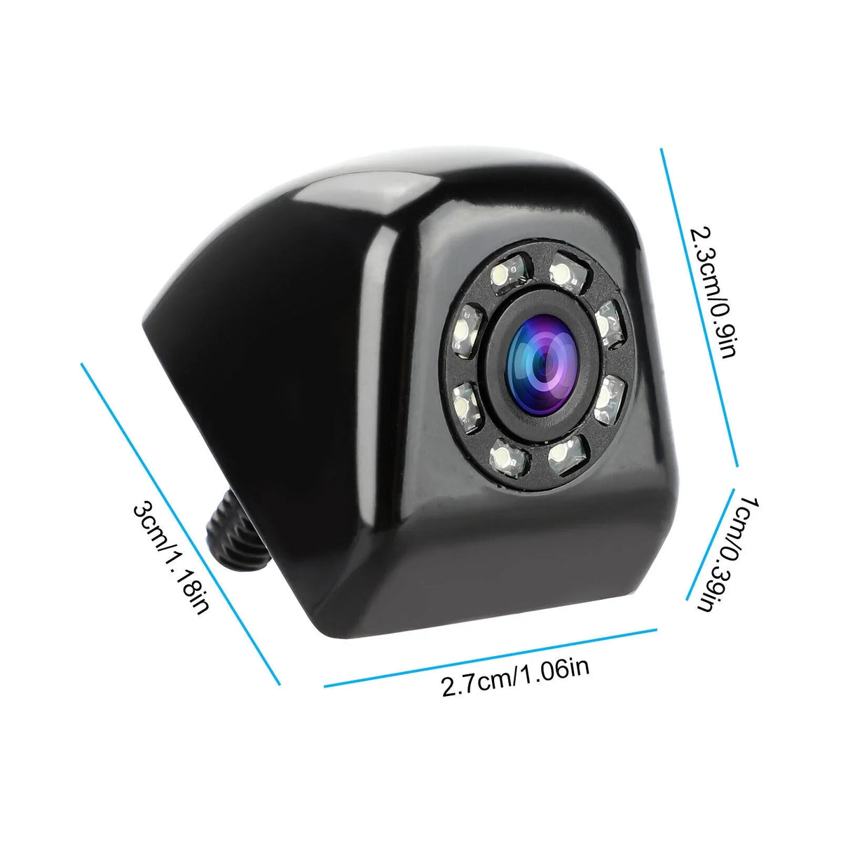 Backup Vision View Reverse 170° Waterproof Parking Night 8LED Rear Car Camera HD