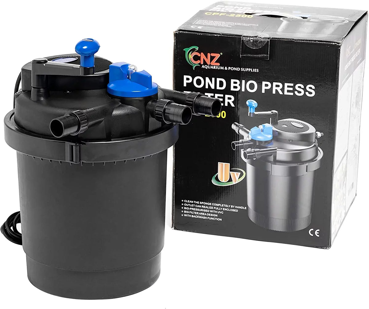 with 1600 CNZ Clarifier, Filter gallons Pond 13w CPF-2500 to Pressure Bio Up