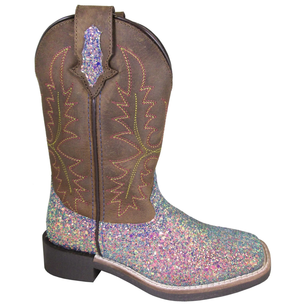 Smoky 3.5 Ariel Broad Square Girls' Western Pink D(M) Boot Toe Mountain Little US