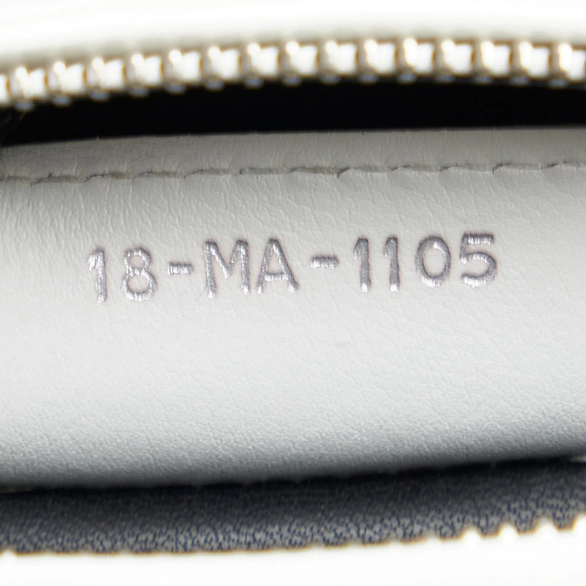 Lambskin Authenticated (Good) Satchel Lady Paradise White Unisex Leather Pre-Owned Medium Dior