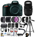 Microphone Bundle 70-300mm Backpack | Nikon | Filters 128GB | Lens | with & | Charger D5500/D5600 Batteries Case Digital Camera | 2x