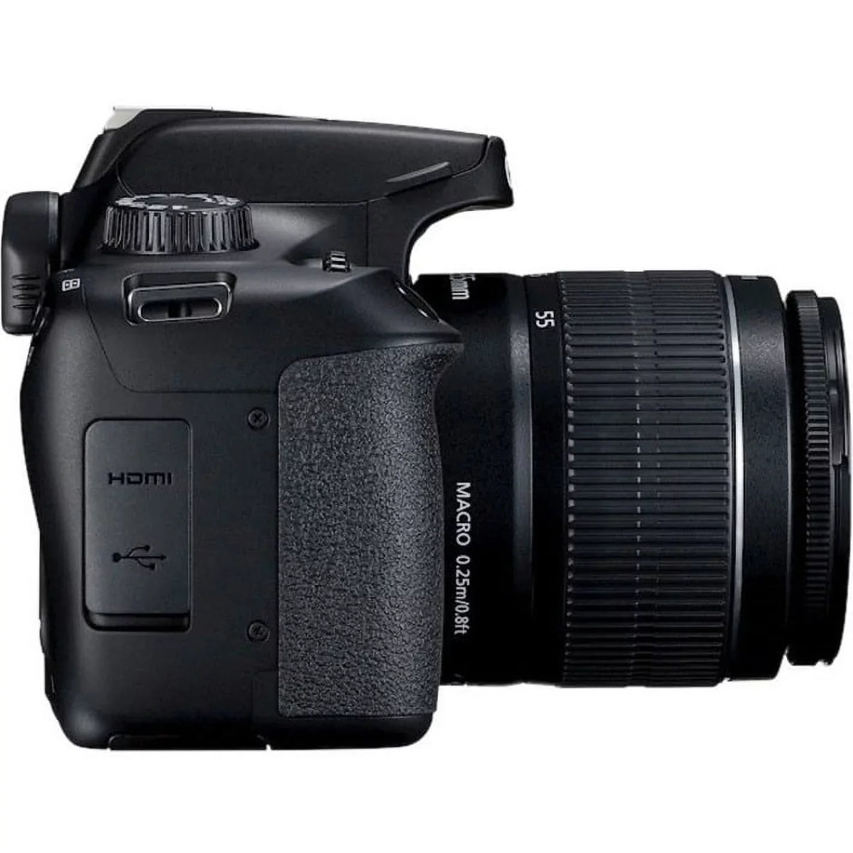 EOS Lens, Rebel with 18 Camera 0.71", 2.17", T100 Digital Black Canon SLR Megapixel