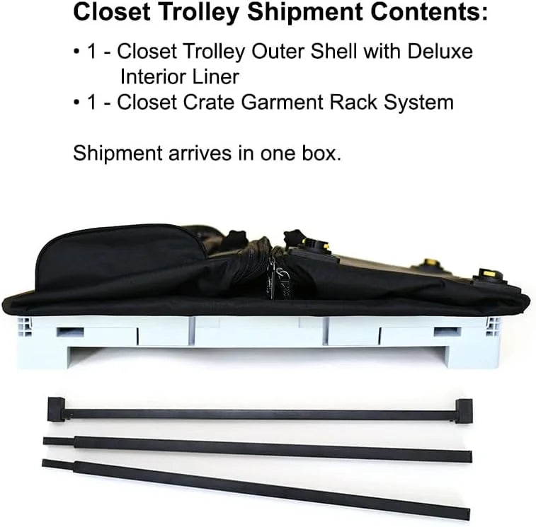 w/No-Lean Rolling Bag BLACK Collapsible Garment - Rack YFbiubiulife Dance