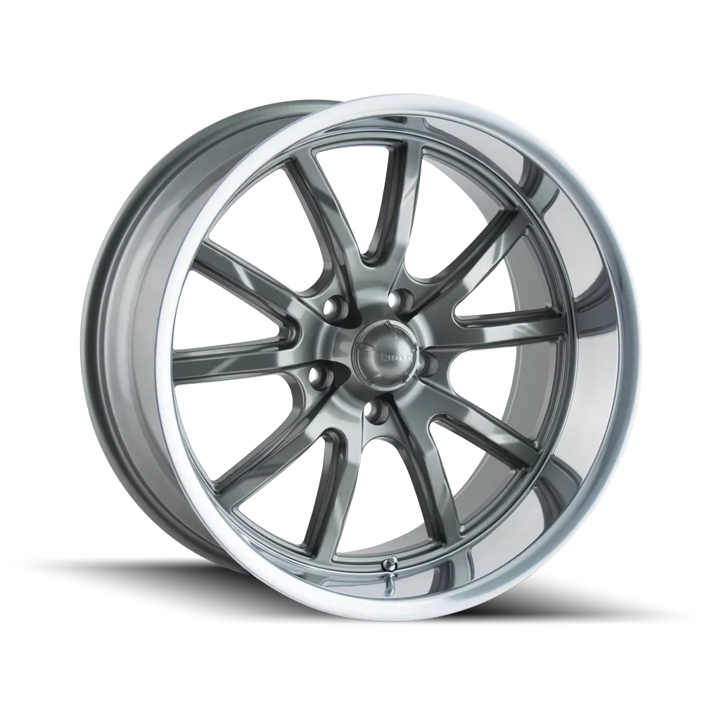 Ridler Grey/Polished 650 5X120 30Et Lip 20X8.5 72.62Cb