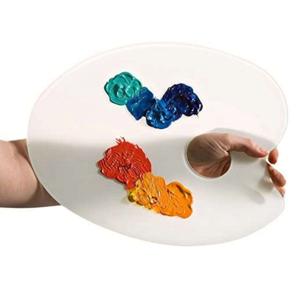 14", Oval Palette x - Glass 11" Amaco