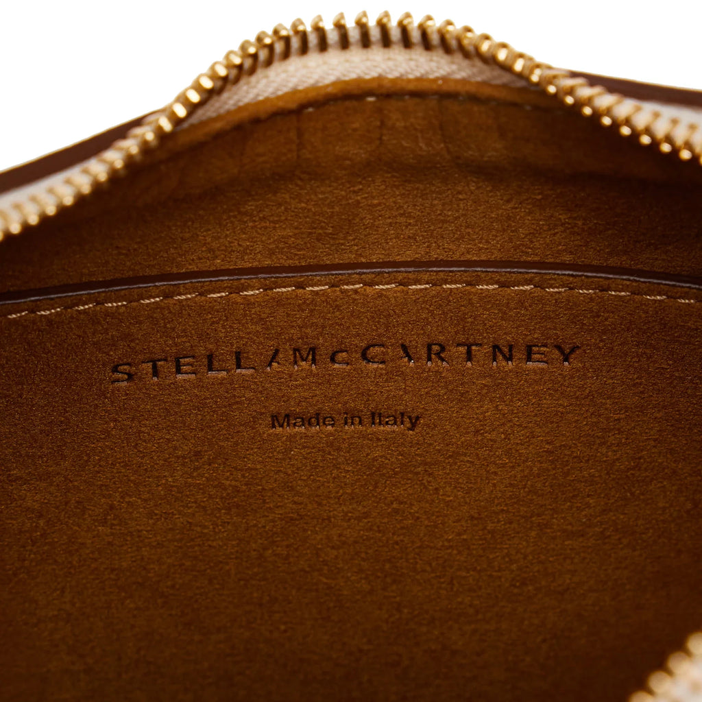 Polyester Linea Logo (Good) McCartney Shoulder Vegetarian Unisex Stella Fabric Authenticated Brown Pre-Owned Bag