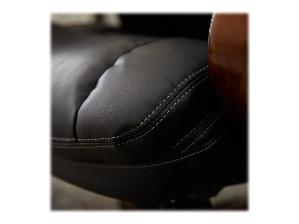 faux executive and Tall - armrests high-back - poly-fiber wood, memory - steel, La-Z-Boy Chair swivel - ergonomic - foam, Big leather, - tilt - black plywood, Trafford - -