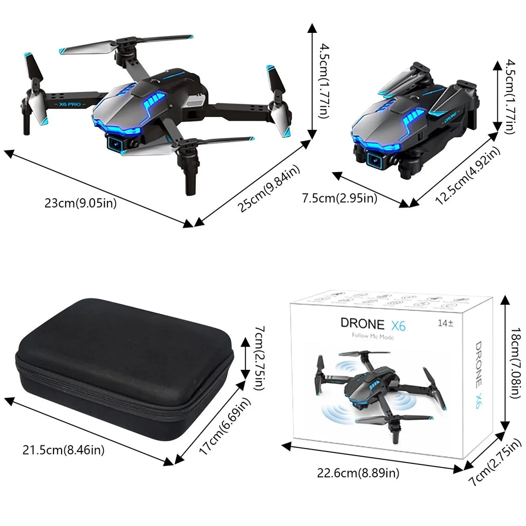 Track Mode Mini Kids Quadcopter Obstacle WiFi For One FPV Off Avoidance Airplane With RC Dual Headless Button Adults And Foldable RC HD StartSmart Camera 4K