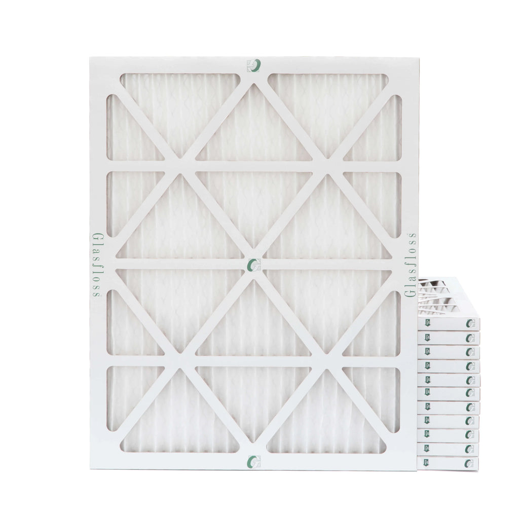 of x 7/8 Pack x 19-1/2 Pleated Filters Glasfloss. by 13 18x20x1 12 Air 17-1/2 Size: MERV Actual