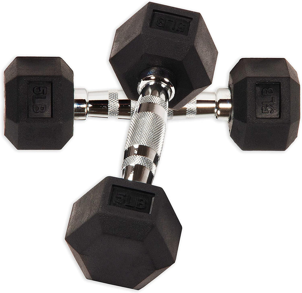 Dumbbells Men Hex Power & & Lb. Weights Fitness for Women Gymnastics Exercise Pair) Dumbbell (5