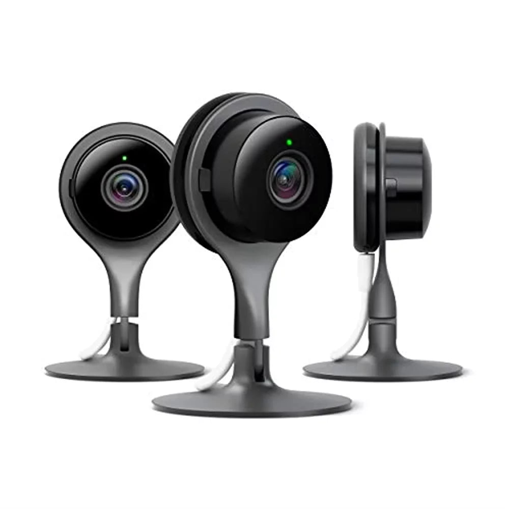 for Indoor Pack Mobile Camera Control Surveillance Your - and Vision Video Get with Nest with - 24/7 Google Cam 3 Live Phone Wired Camera Night and Alerts - Home Indoor Security