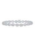 Diamond Ctw Worldwide Link Gold Baguette Bracelet 4 Macey 10k White Mens Square Jewelry