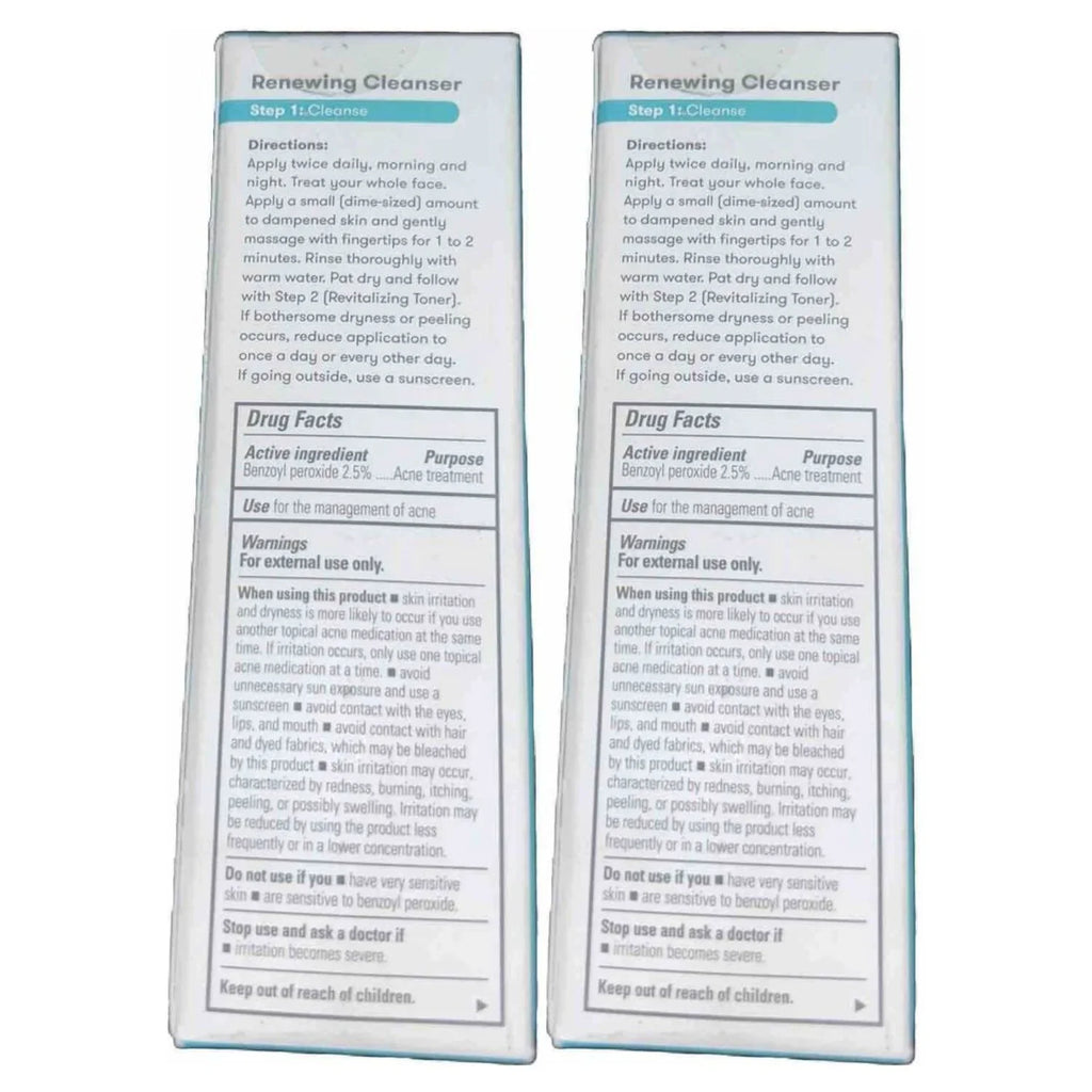 of Pack Medication 1 Solution Cleanser Cleanse Proactiv 2, Acne Each Renewing 4 Step oz